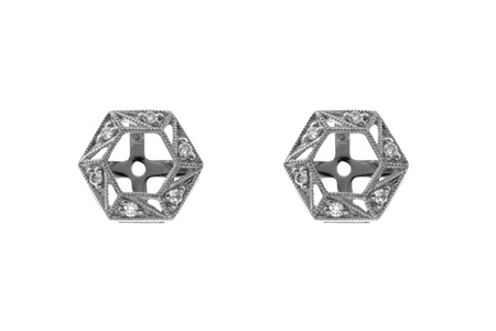 A027-53648: EARRING JACKETS .08 TW (FOR 0.50-1.00 CT TW STUDS)