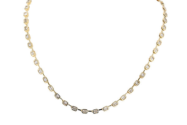G301-13674: NECKLACE 2.05 TW BAGUETTES (17 INCHES)