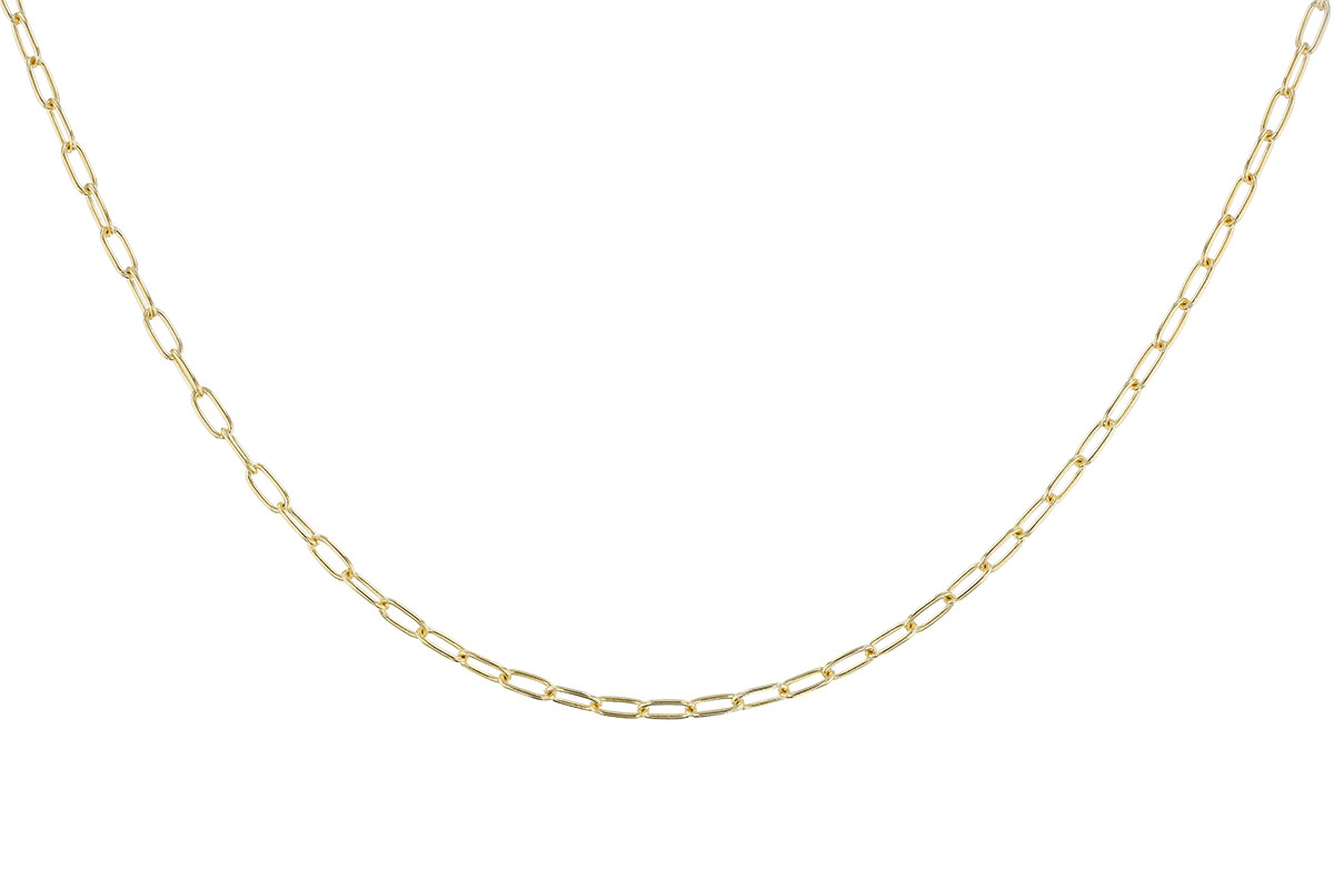 G301-14602: PAPERCLIP SM (18IN, 2.40MM, 14KT, LOBSTER CLASP)
