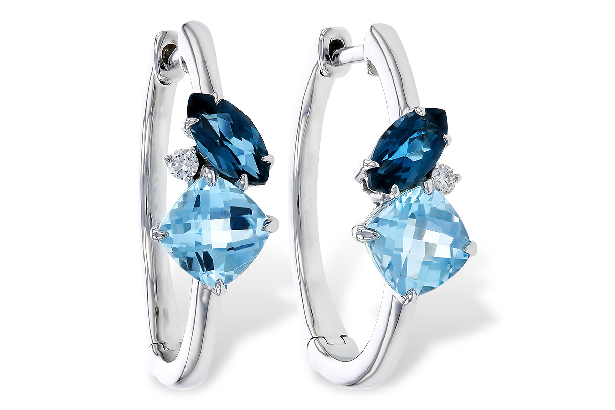 A302-03639: EARRINGS 1.82 TW BLUE TOPAZ 1.86 TGW